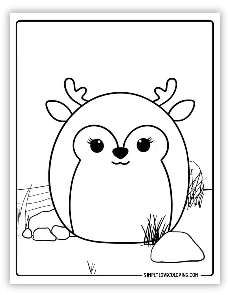 195+ Coloring Page of a Deer Printable 114