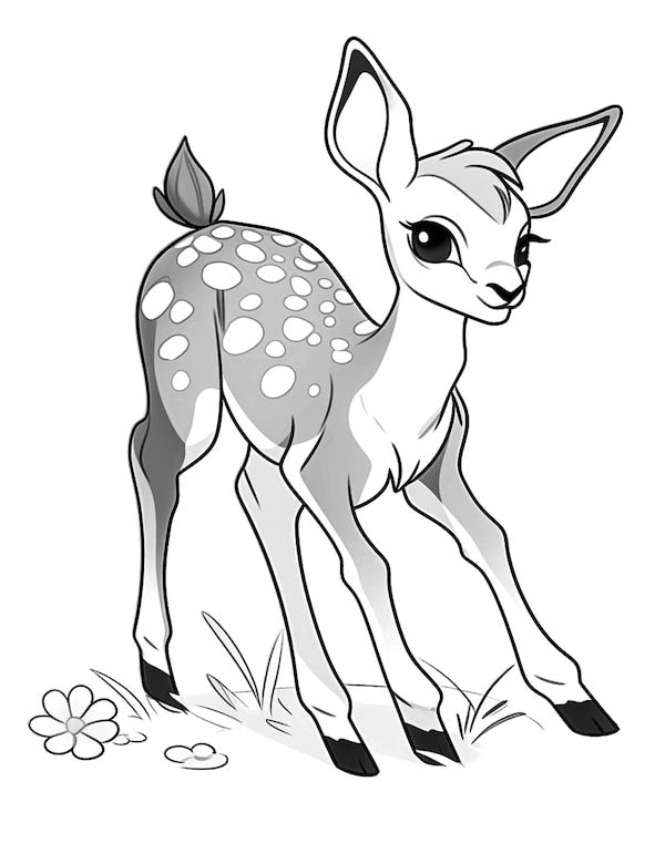 195+ Coloring Page of a Deer Printable 122