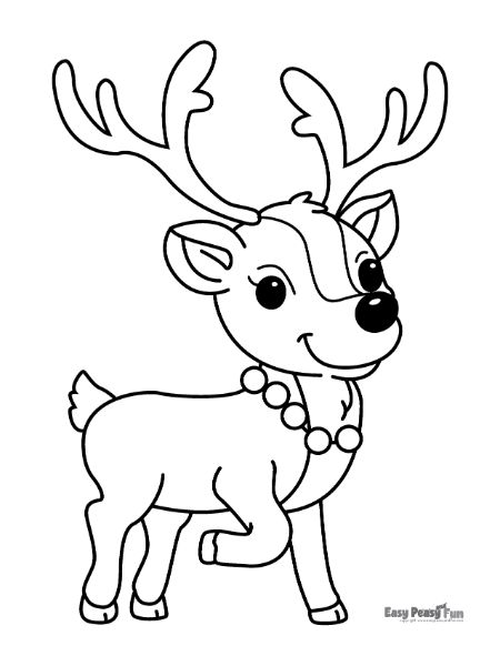 195+ Coloring Page of a Deer Printable 127