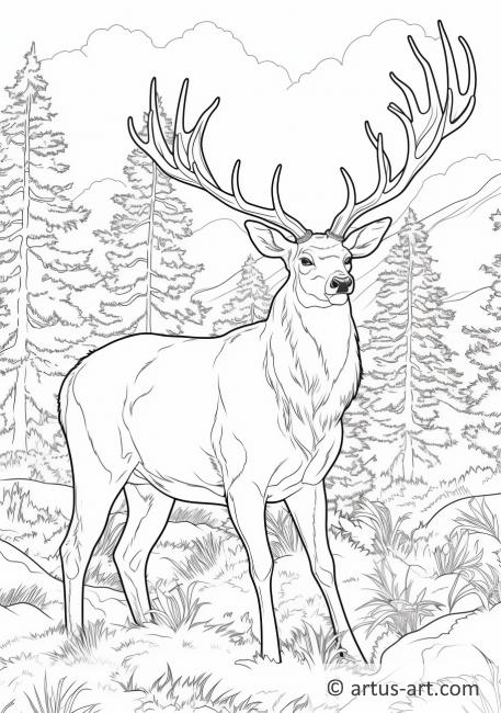 195+ Coloring Page of a Deer Printable 131