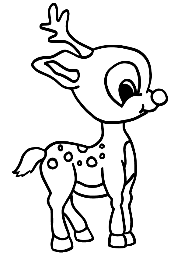 195+ Coloring Page of a Deer Printable 139