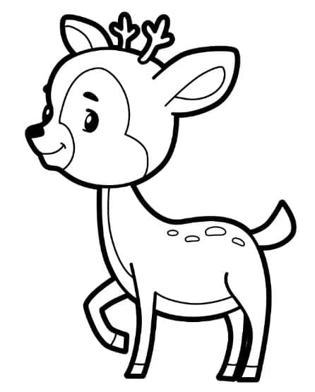 195+ Coloring Page of a Deer Printable 142