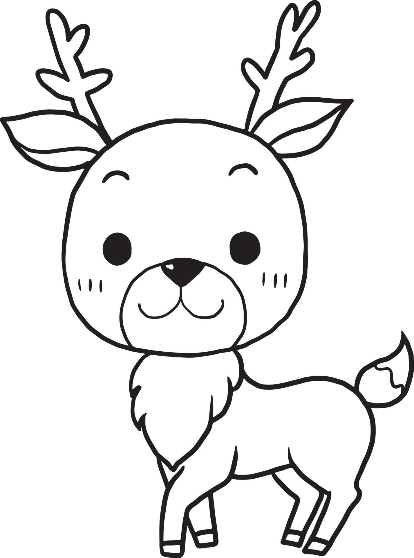 195+ Coloring Page of a Deer Printable 143