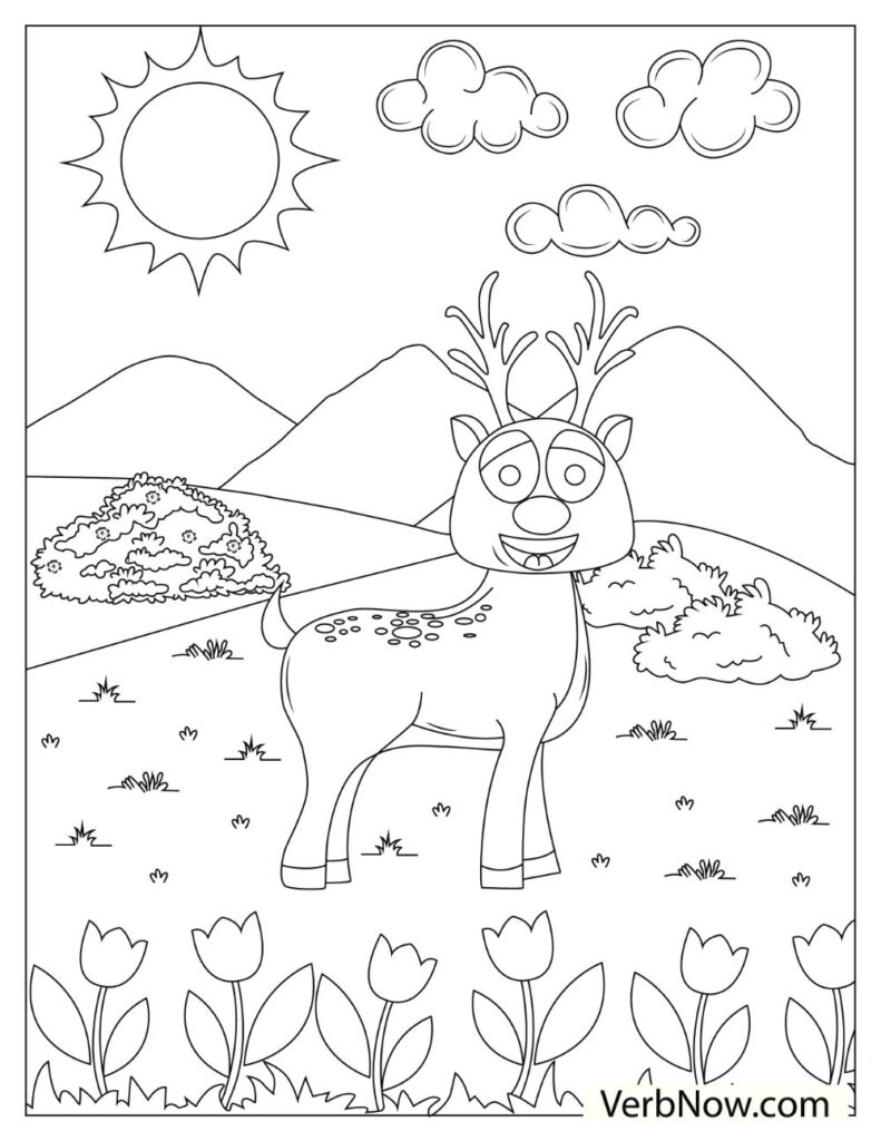 195+ Coloring Page of a Deer Printable 150