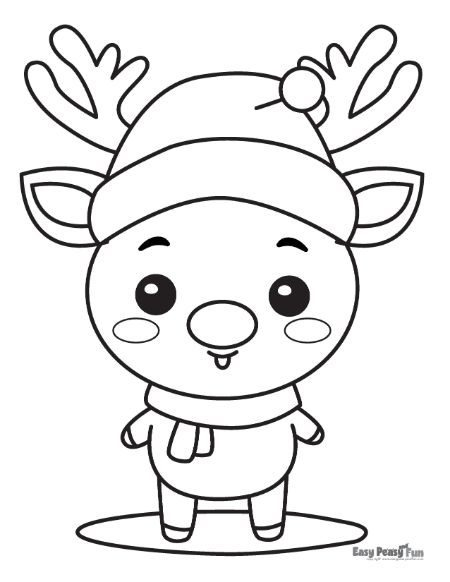 195+ Coloring Page of a Deer Printable 164