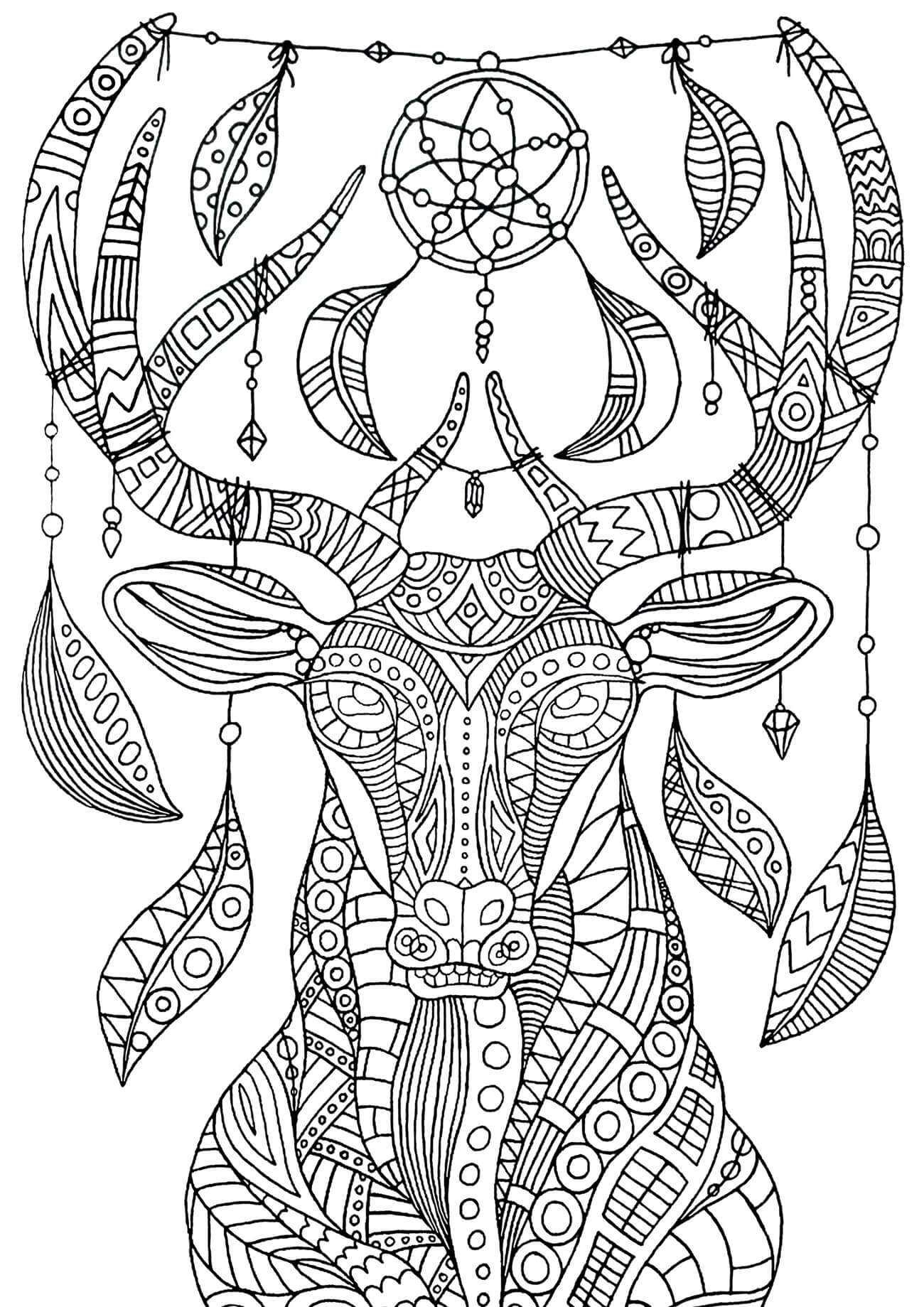 195+ Coloring Page of a Deer Printable 170