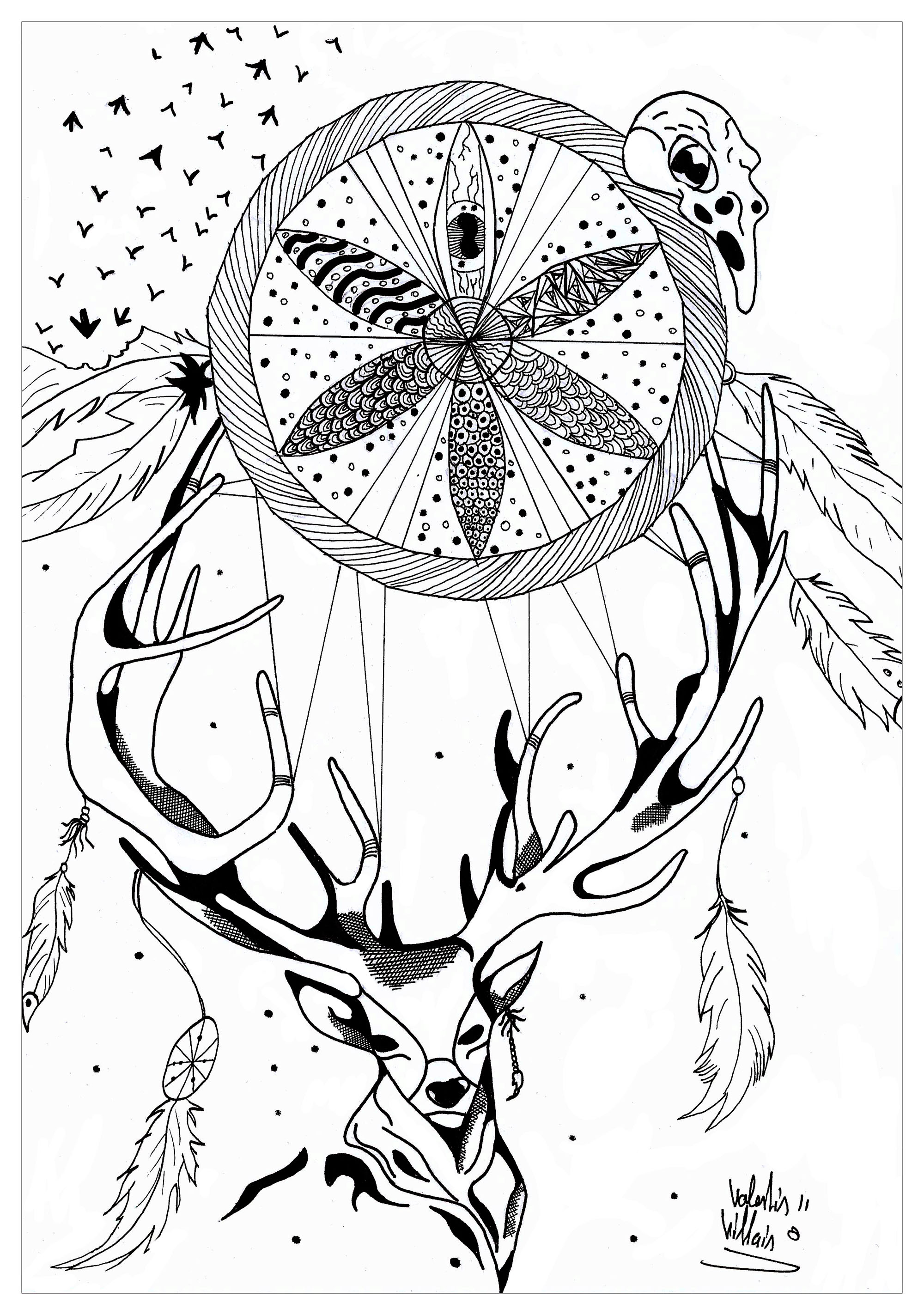 195+ Coloring Page of a Deer Printable 175