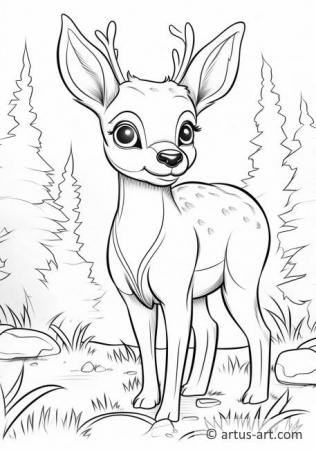 195+ Coloring Page of a Deer Printable 185