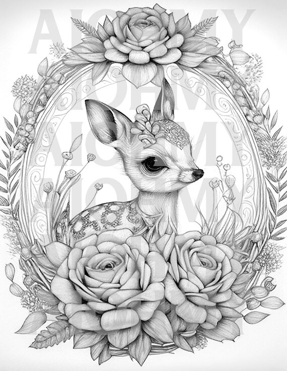 195+ Coloring Page of a Deer Printable 25