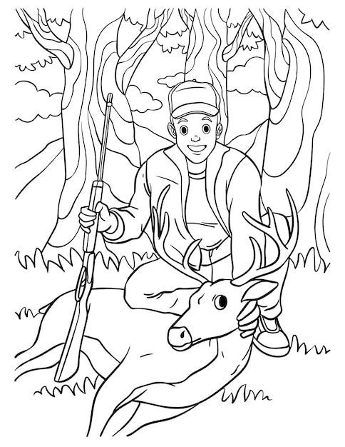 195+ Coloring Page of a Deer Printable 50