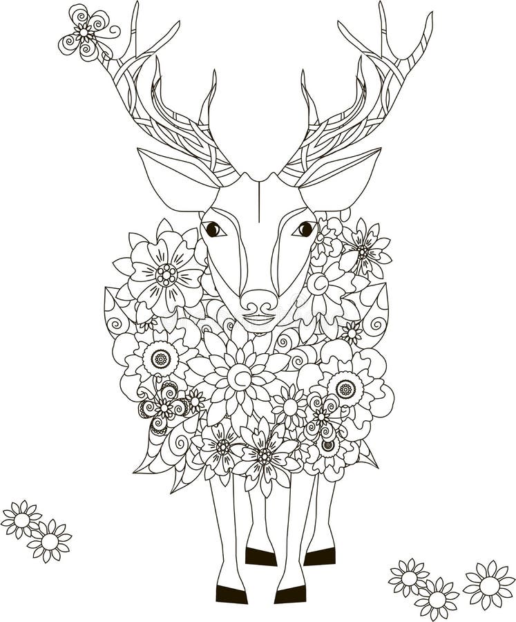 195+ Coloring Page of a Deer Printable 60