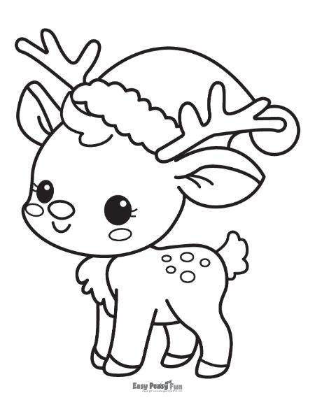 195+ Coloring Page of a Deer Printable 70