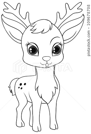 195+ Coloring Page of a Deer Printable 93