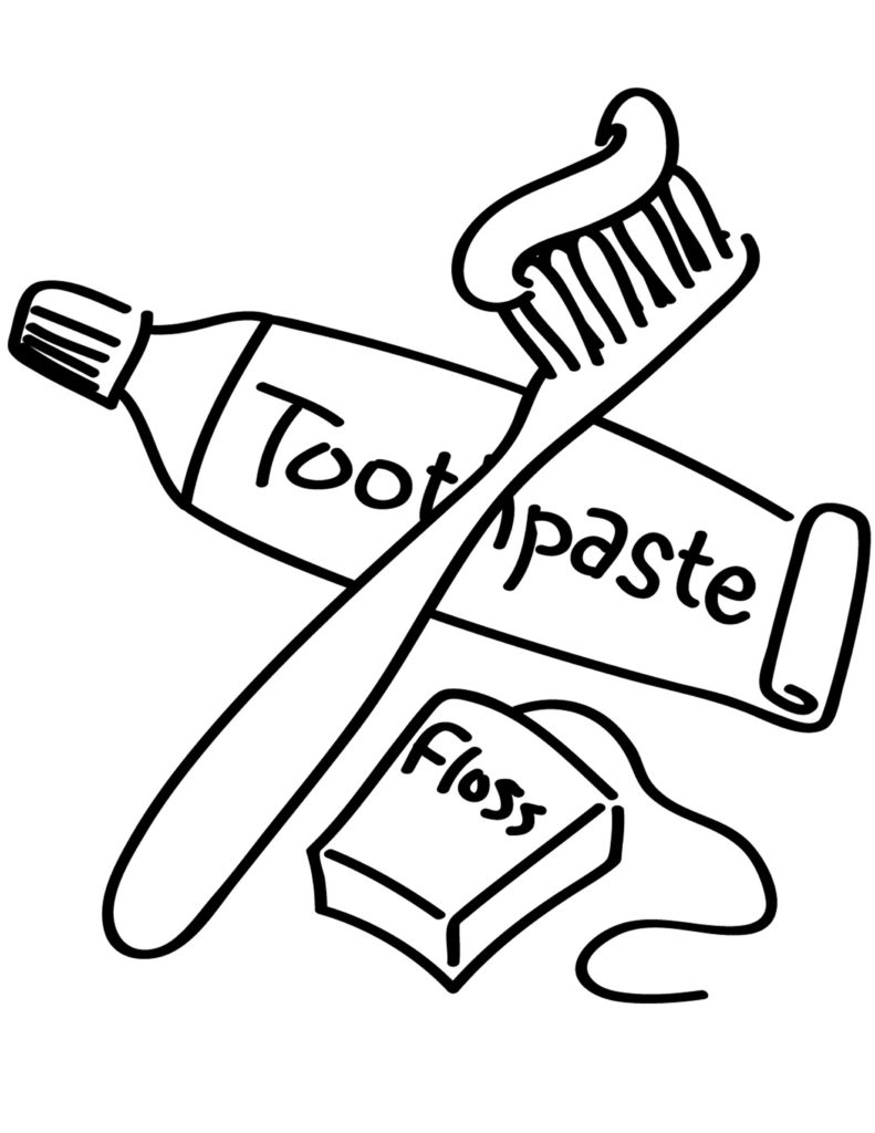 195+ Toothpaste Coloring Pages Printable 10