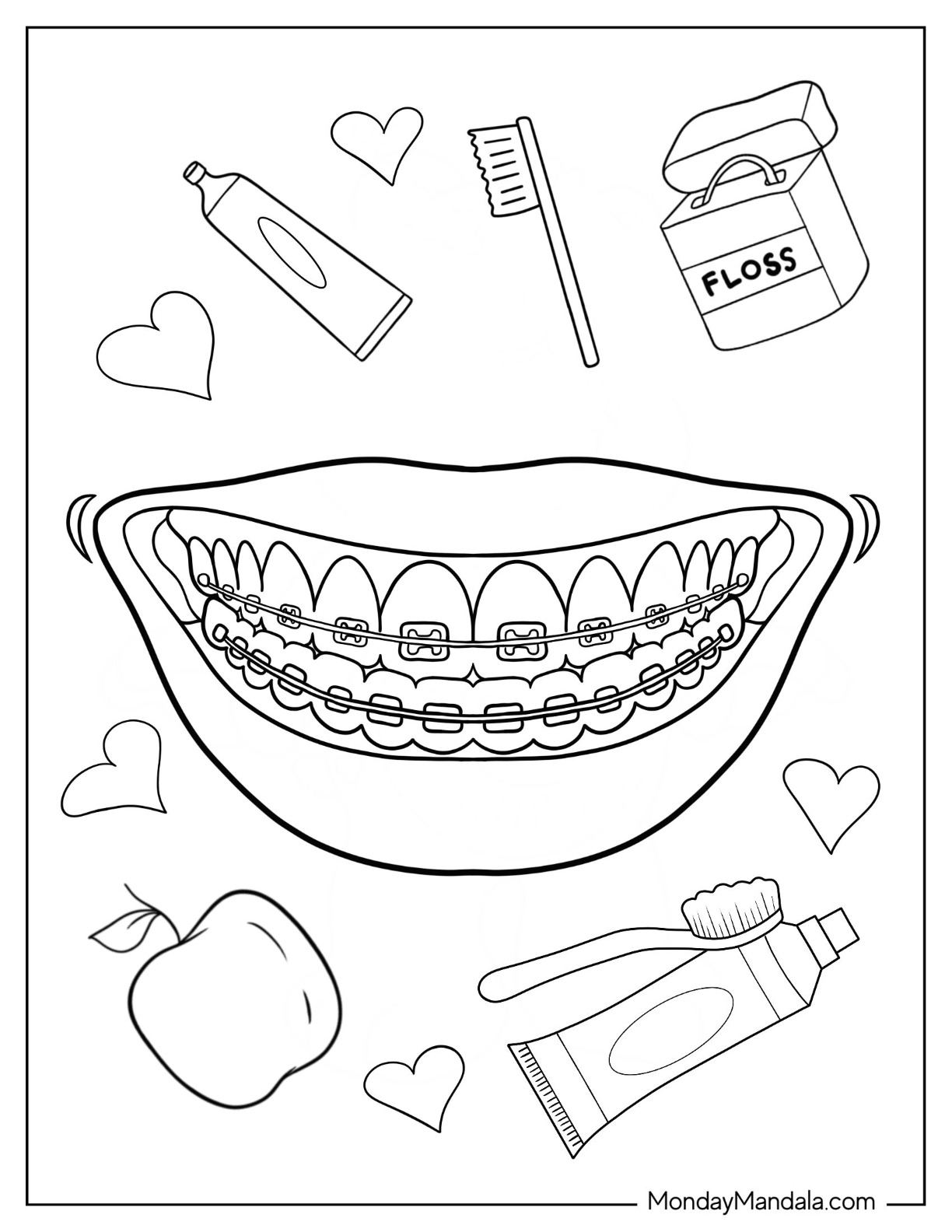 195+ Toothpaste Coloring Pages Printable 12