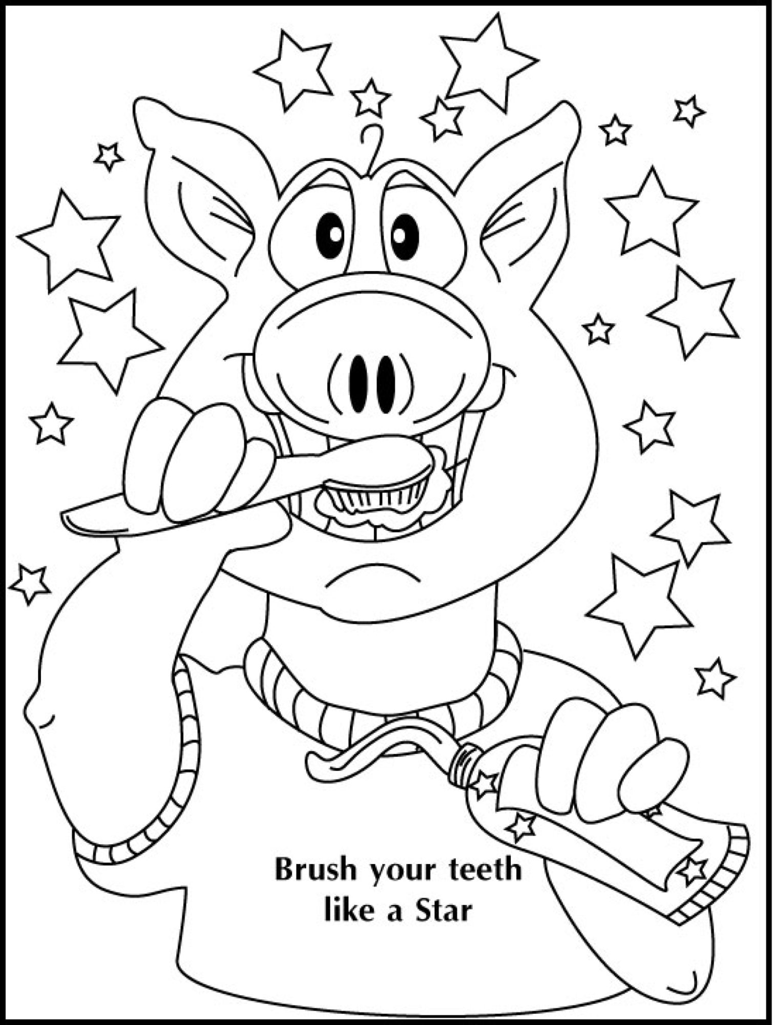 195+ Toothpaste Coloring Pages Printable 129