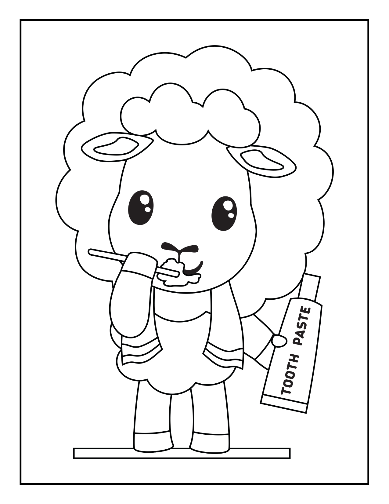 195+ Toothpaste Coloring Pages Printable 153