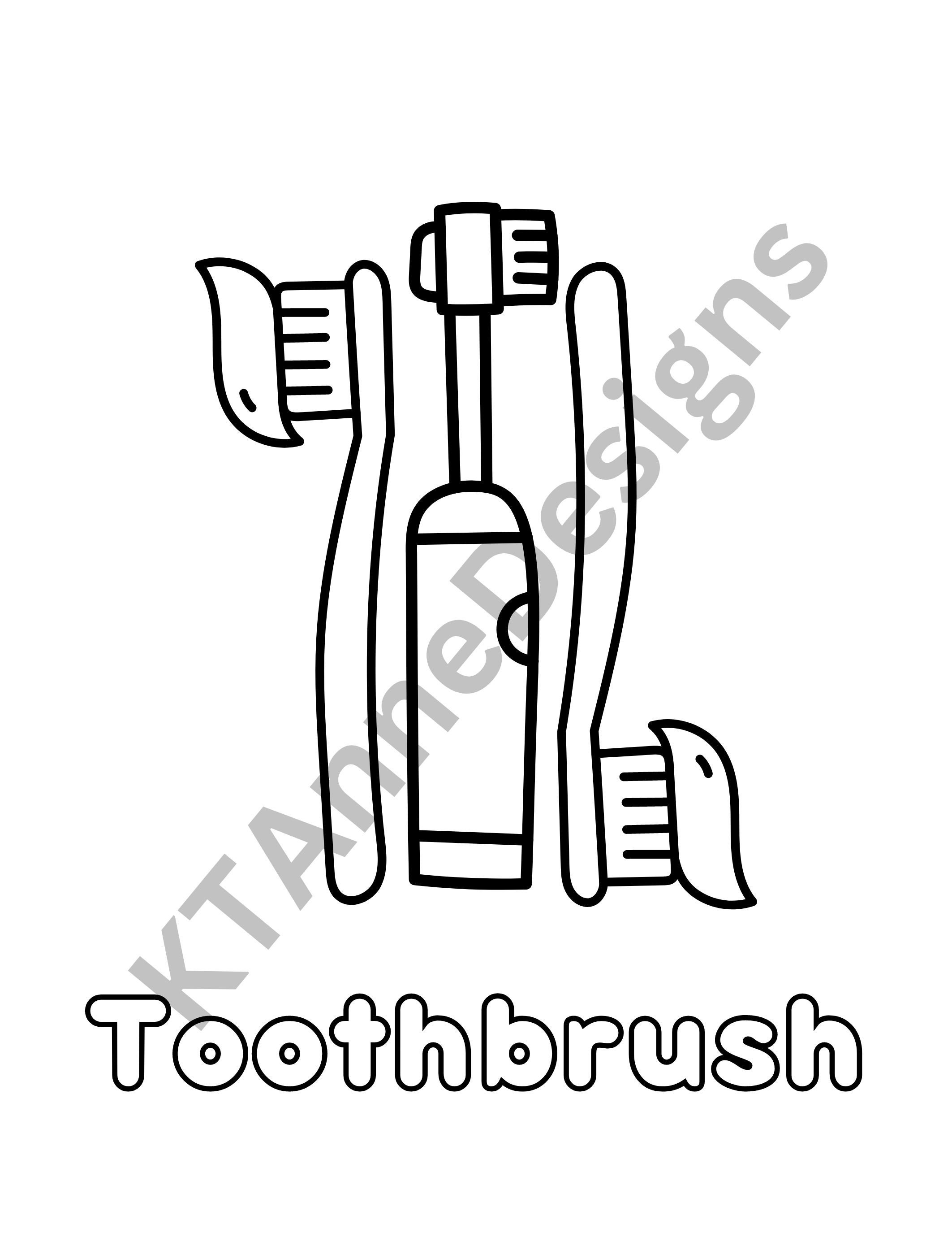 195+ Toothpaste Coloring Pages Printable 16