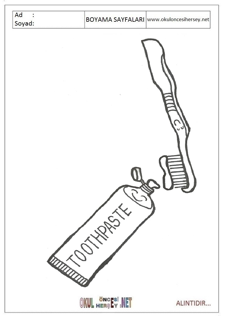 195+ Toothpaste Coloring Pages Printable 191