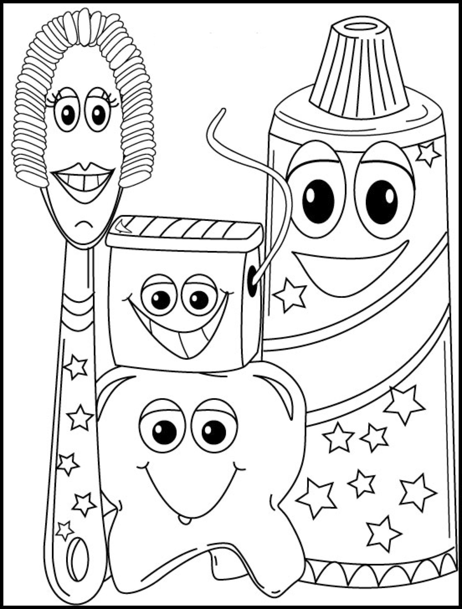 195+ Toothpaste Coloring Pages Printable 28