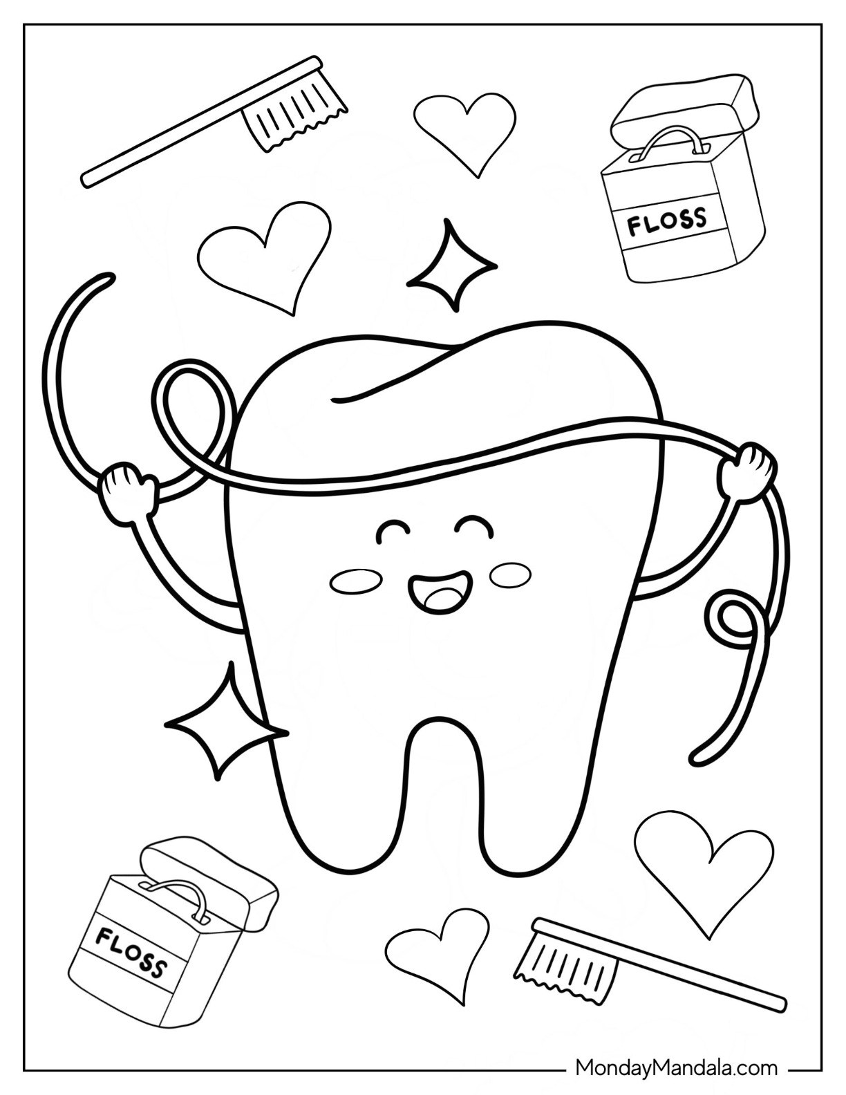 195+ Toothpaste Coloring Pages Printable 7