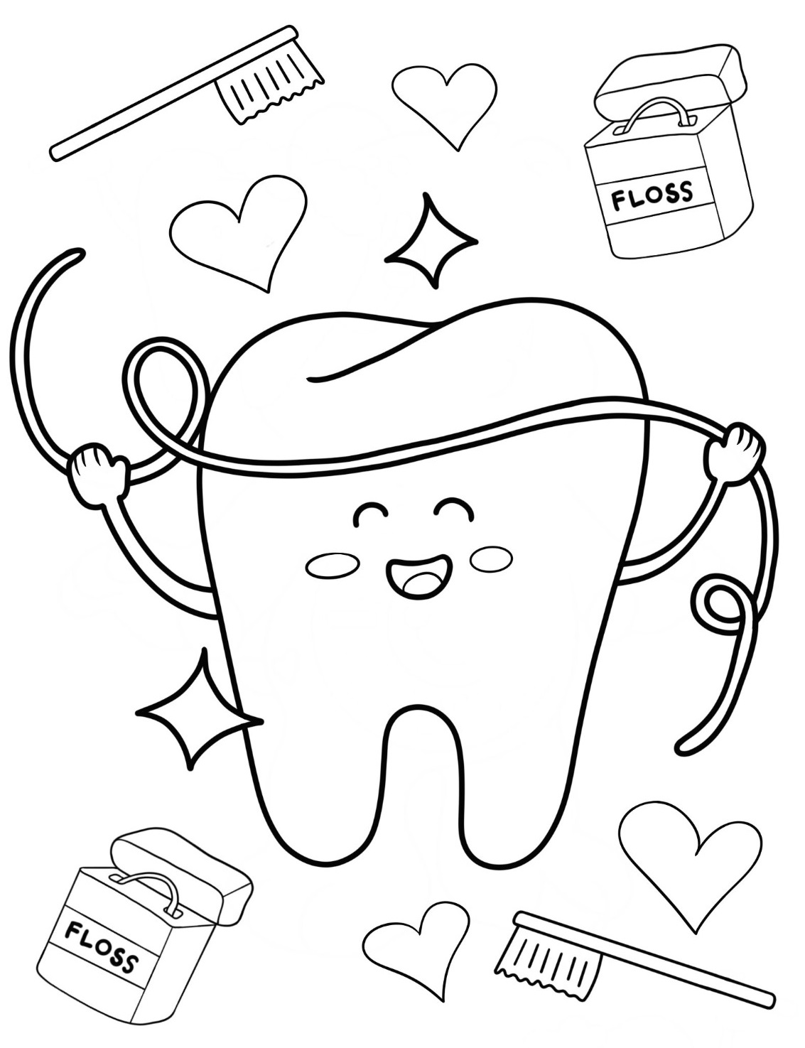 195+ Toothpaste Coloring Pages Printable 76