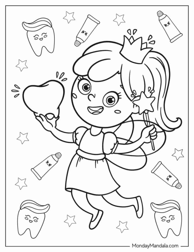 195+ Toothpaste Coloring Pages Printable 92