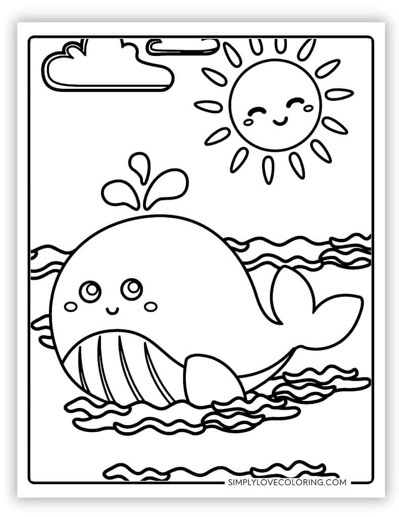 60+ Whale Coloring Pages 11