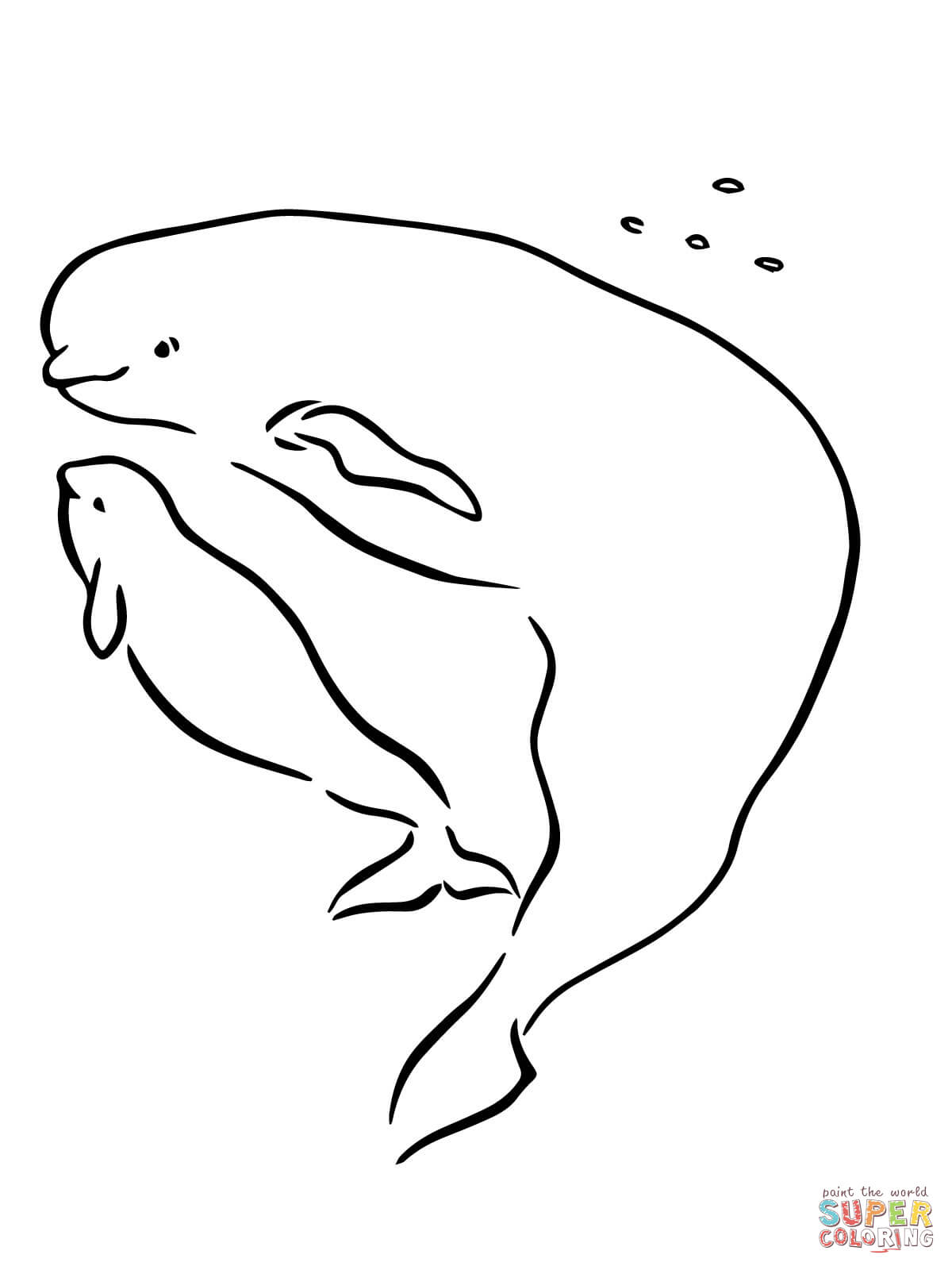 60+ Whale Coloring Pages 14