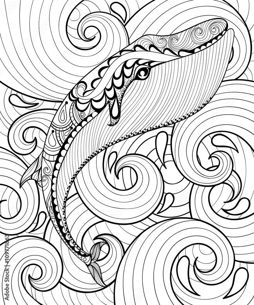 60+ Whale Coloring Pages 22