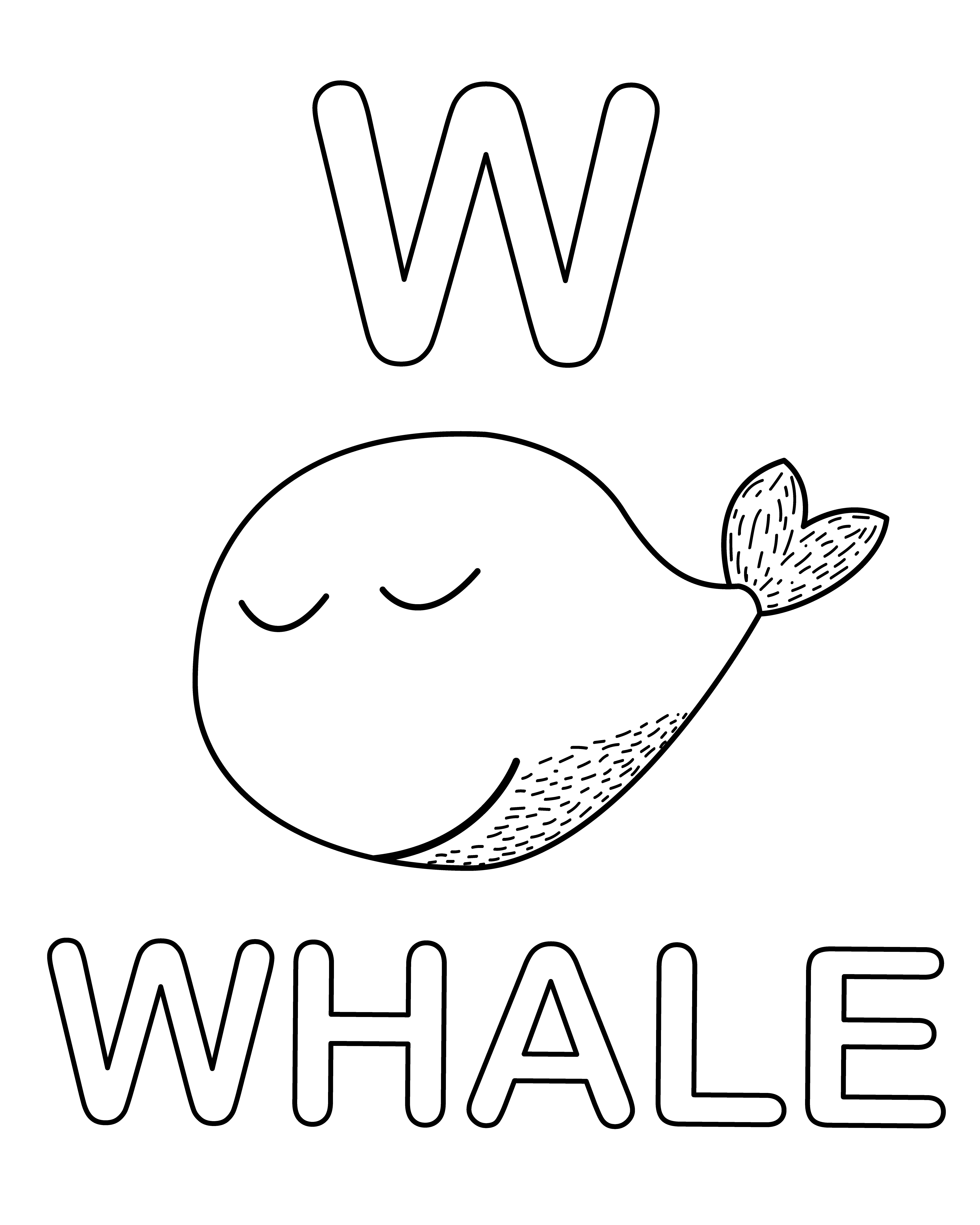 60+ Whale Coloring Pages 35