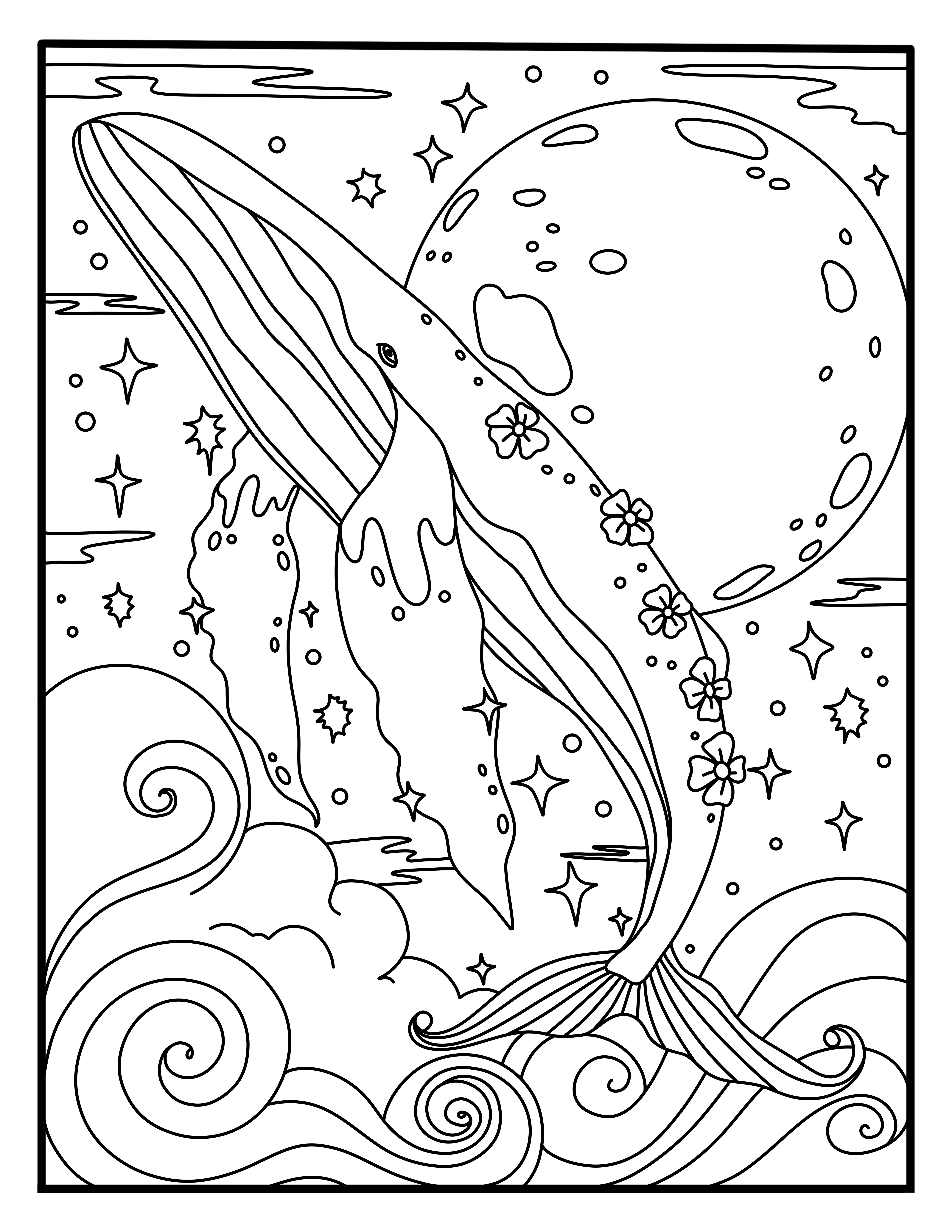 60+ Whale Coloring Pages 44