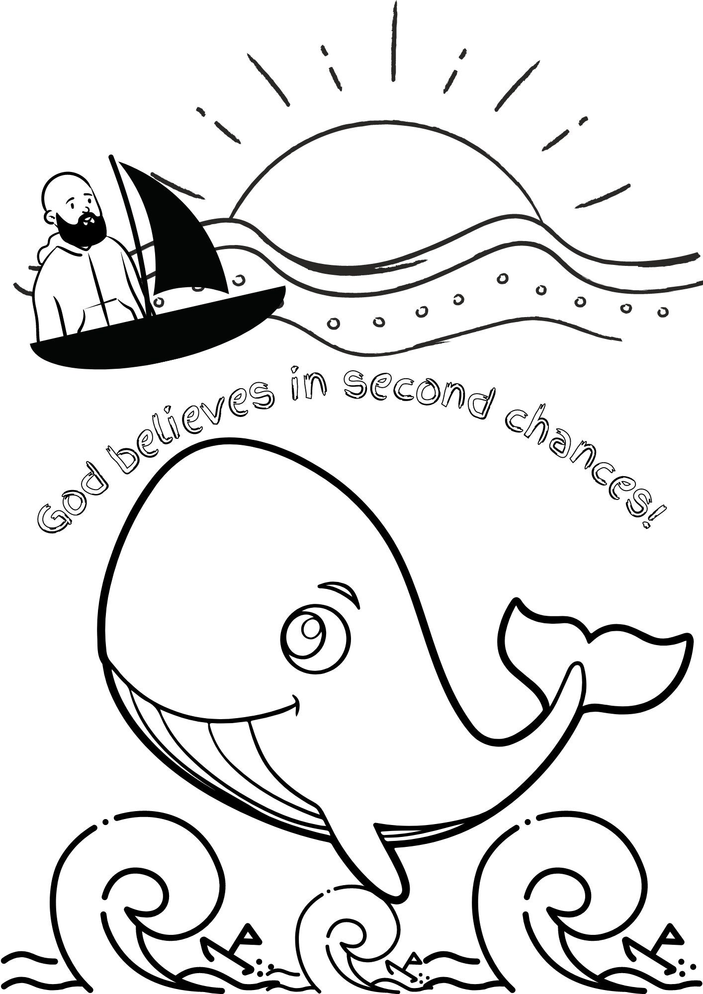 60+ Whale Coloring Pages 5