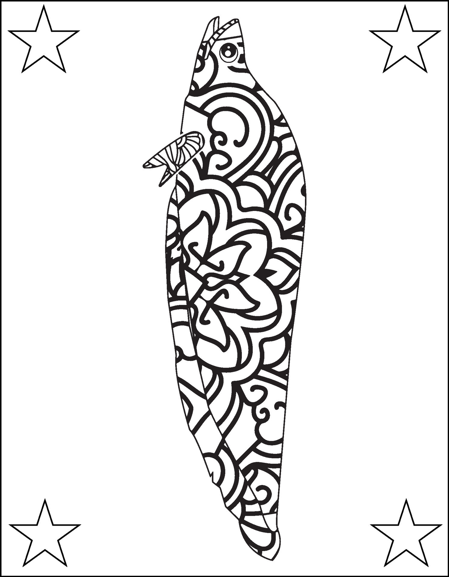 60+ Whale Coloring Pages 63