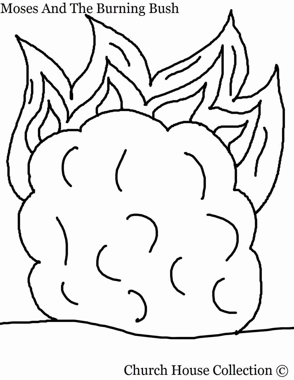 74 Burning Bush Coloring Page Printable 32