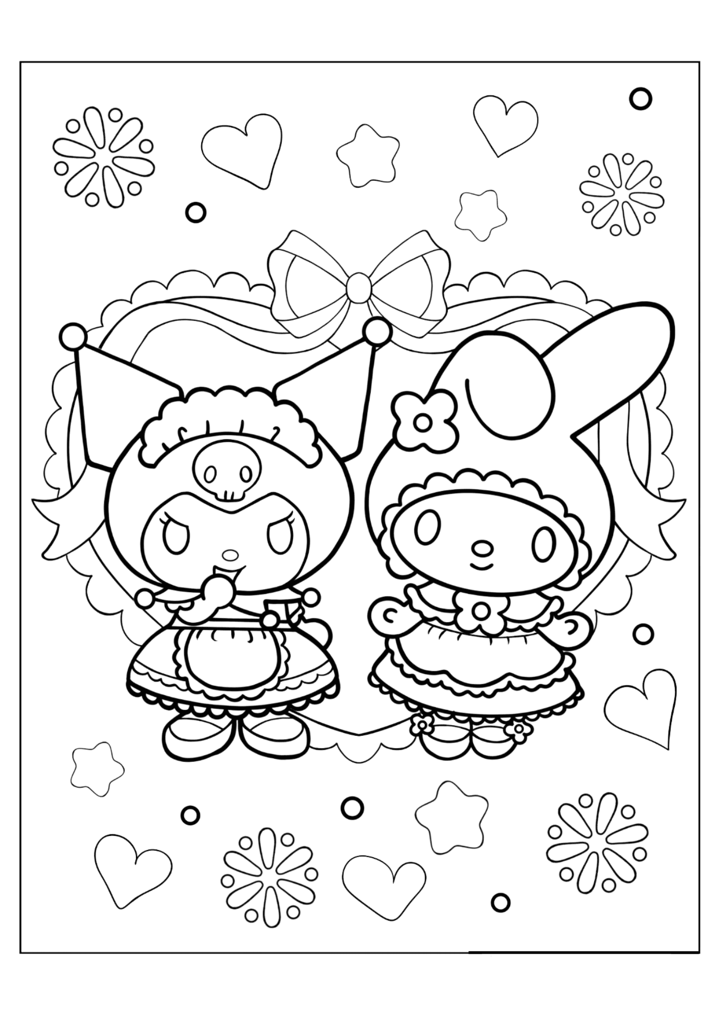 90 Kuromi Coloring Pages FREE Printable 22