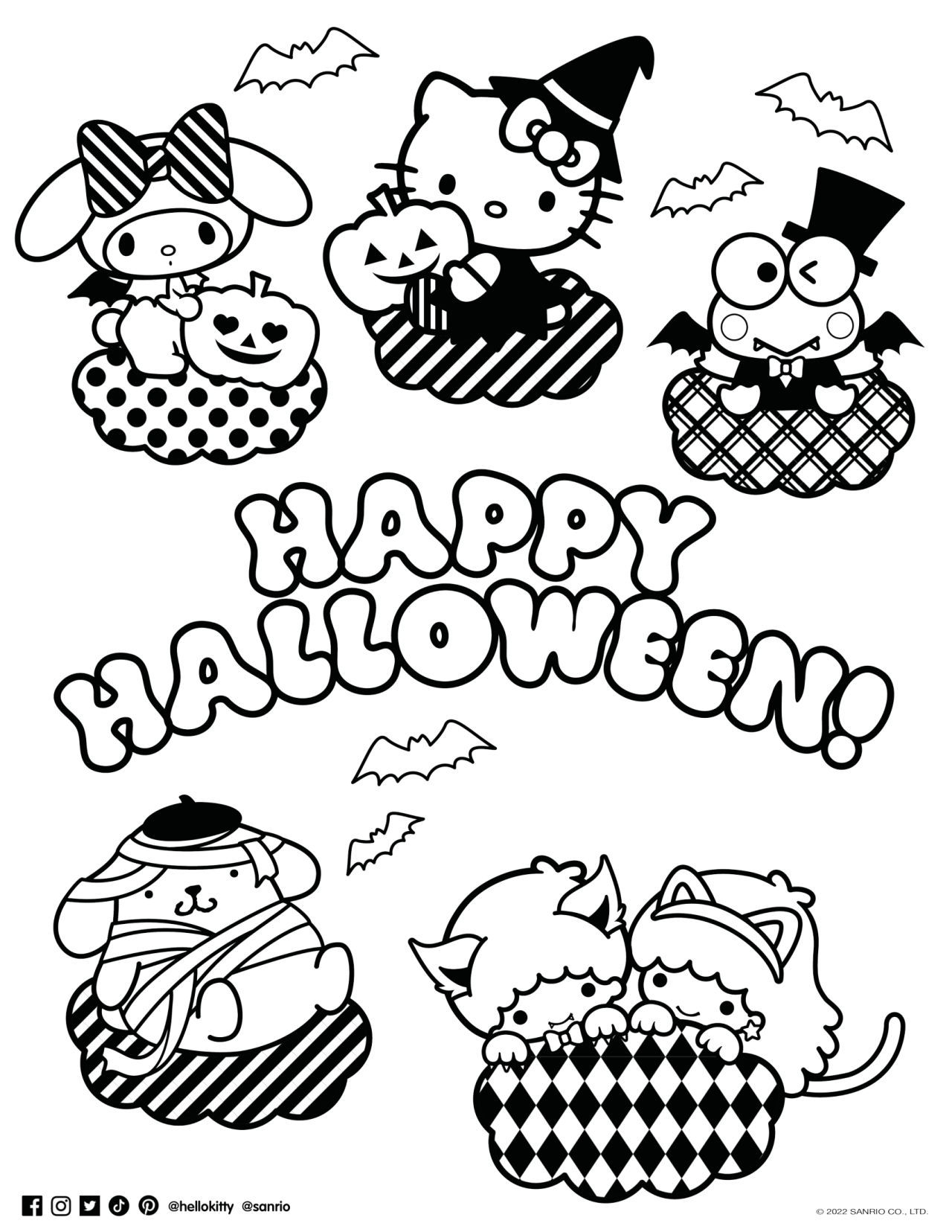 90 Kuromi Coloring Pages FREE Printable 30