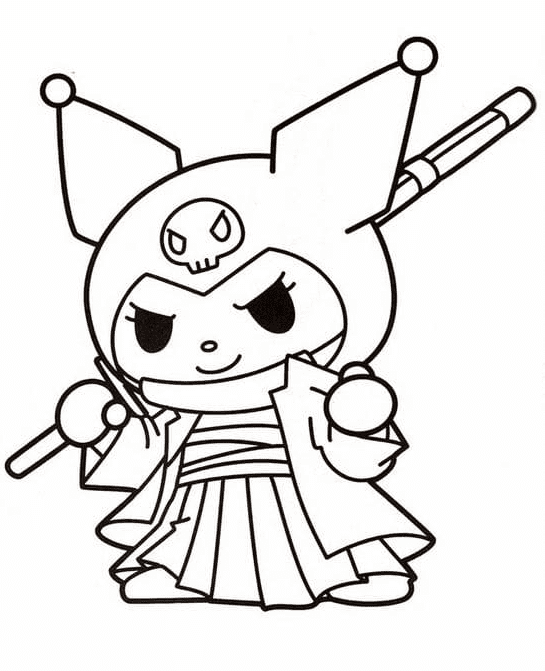 90 Kuromi Coloring Pages FREE Printable 6