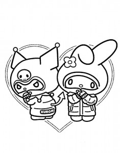 90 Kuromi Coloring Pages FREE Printable 88