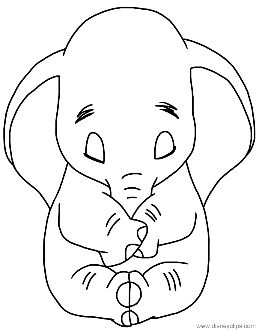 99+ Baby Elephant Coloring Pages FREE Printable 13