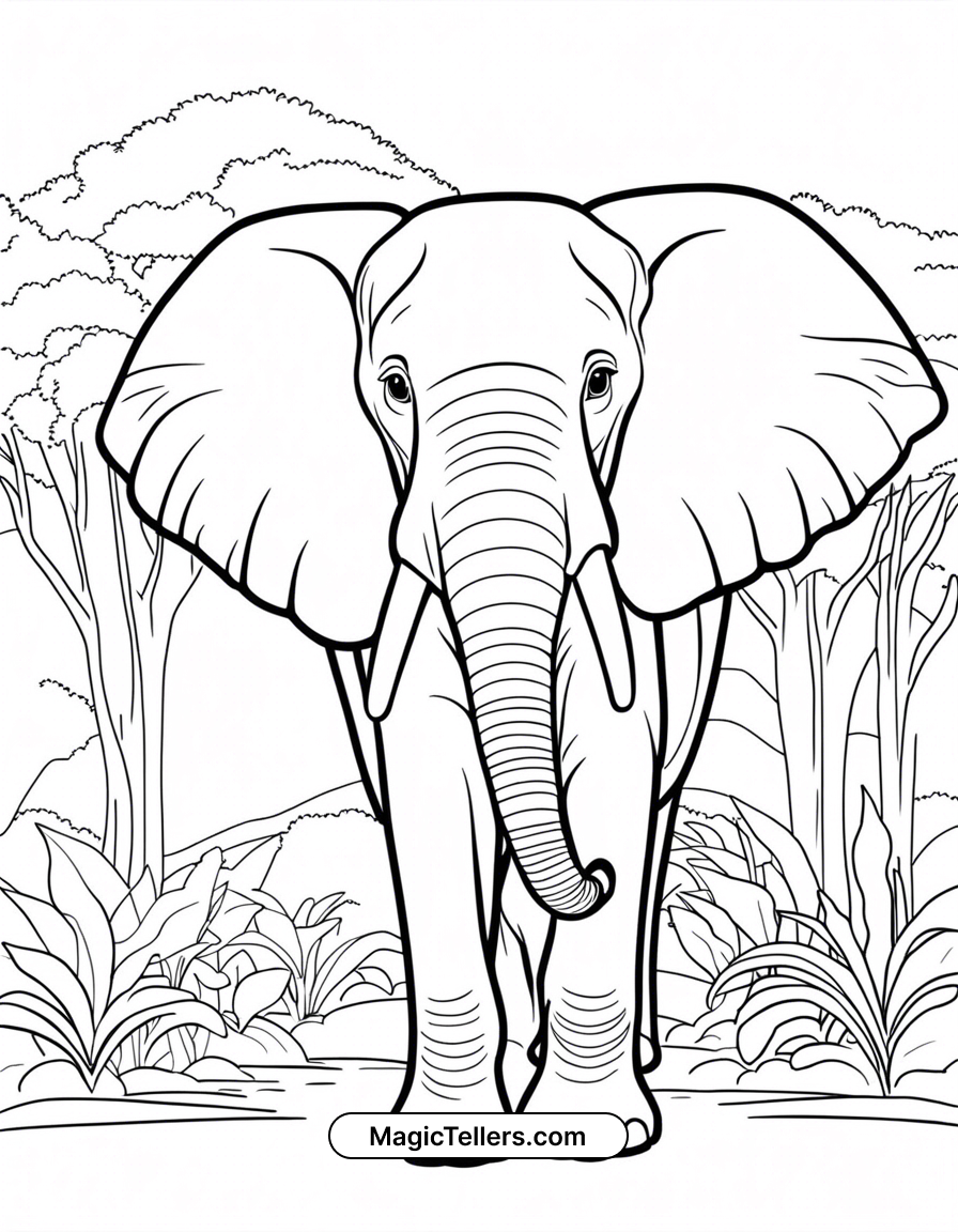 99+ Baby Elephant Coloring Pages FREE Printable 15