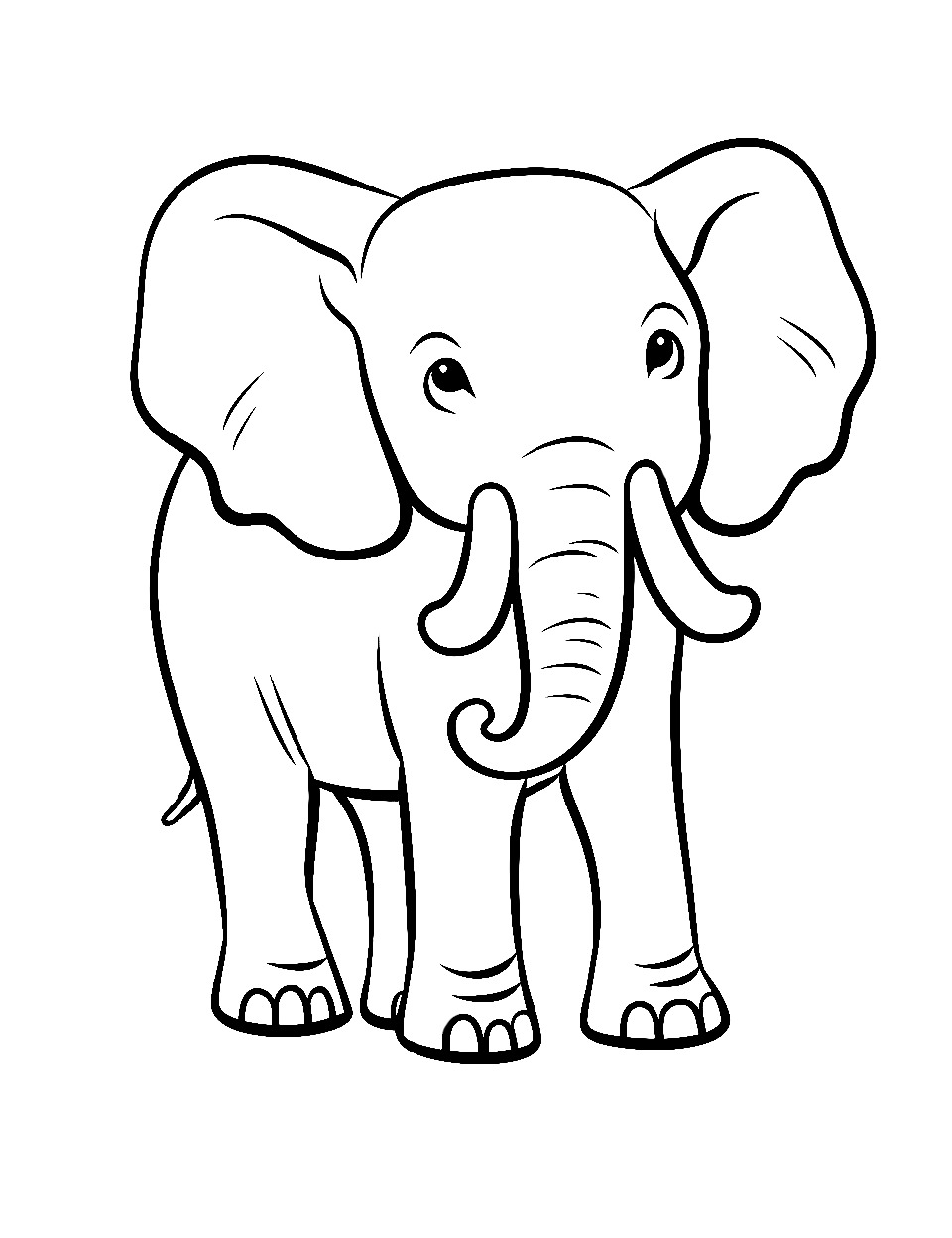 99+ Baby Elephant Coloring Pages FREE Printable 19