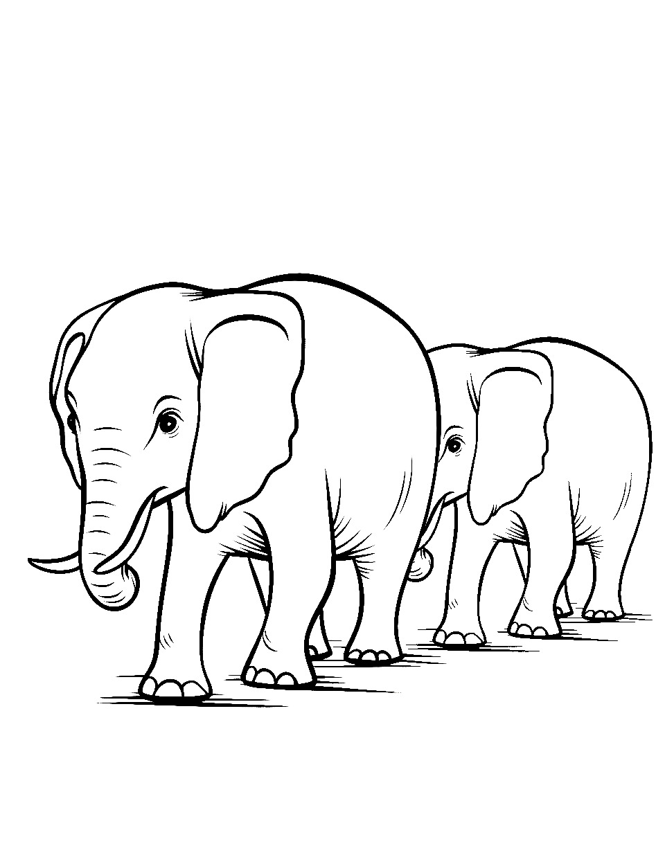 99+ Baby Elephant Coloring Pages FREE Printable 20