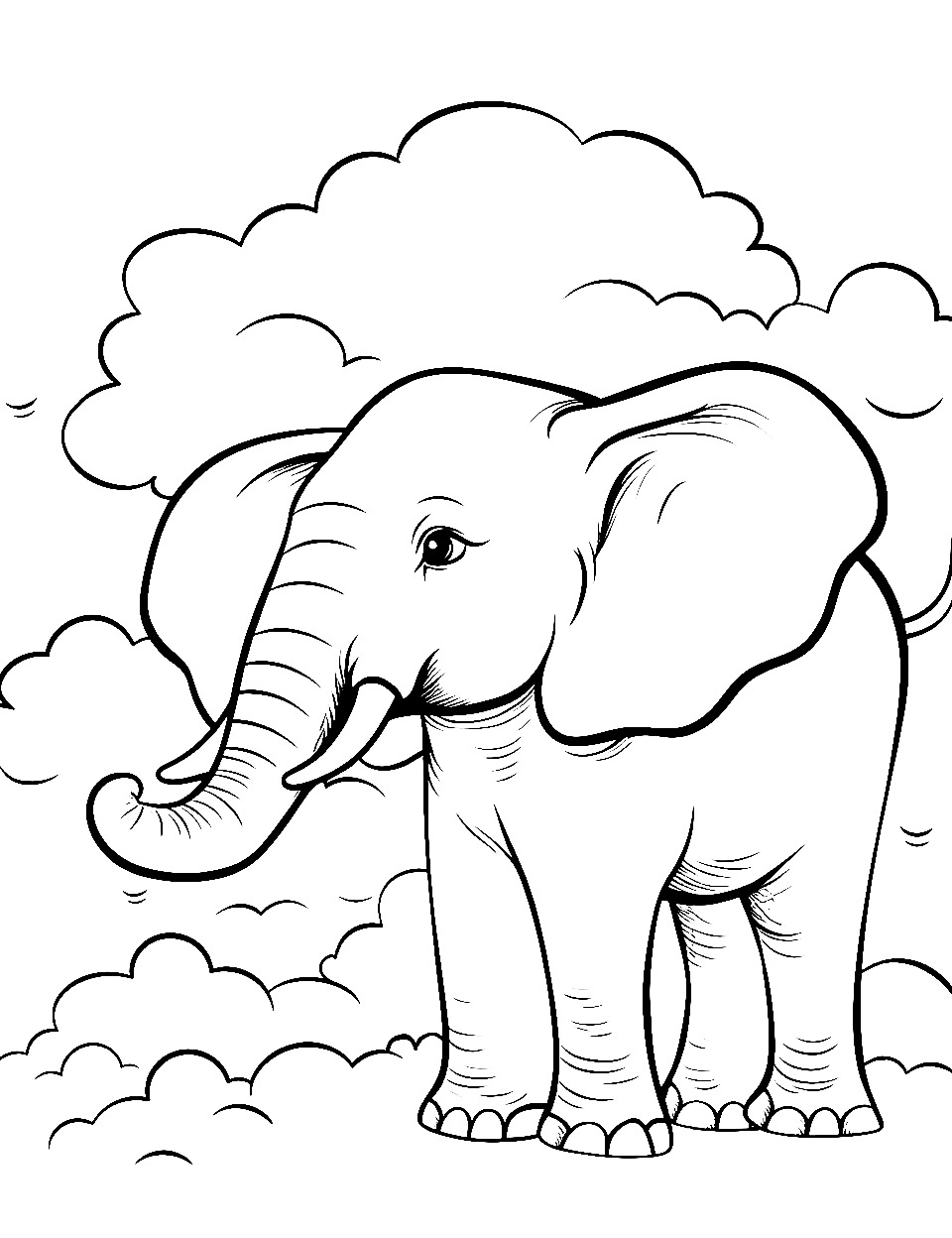 99+ Baby Elephant Coloring Pages FREE Printable 23