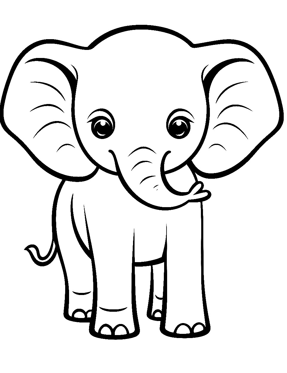 99+ Baby Elephant Coloring Pages FREE Printable 24