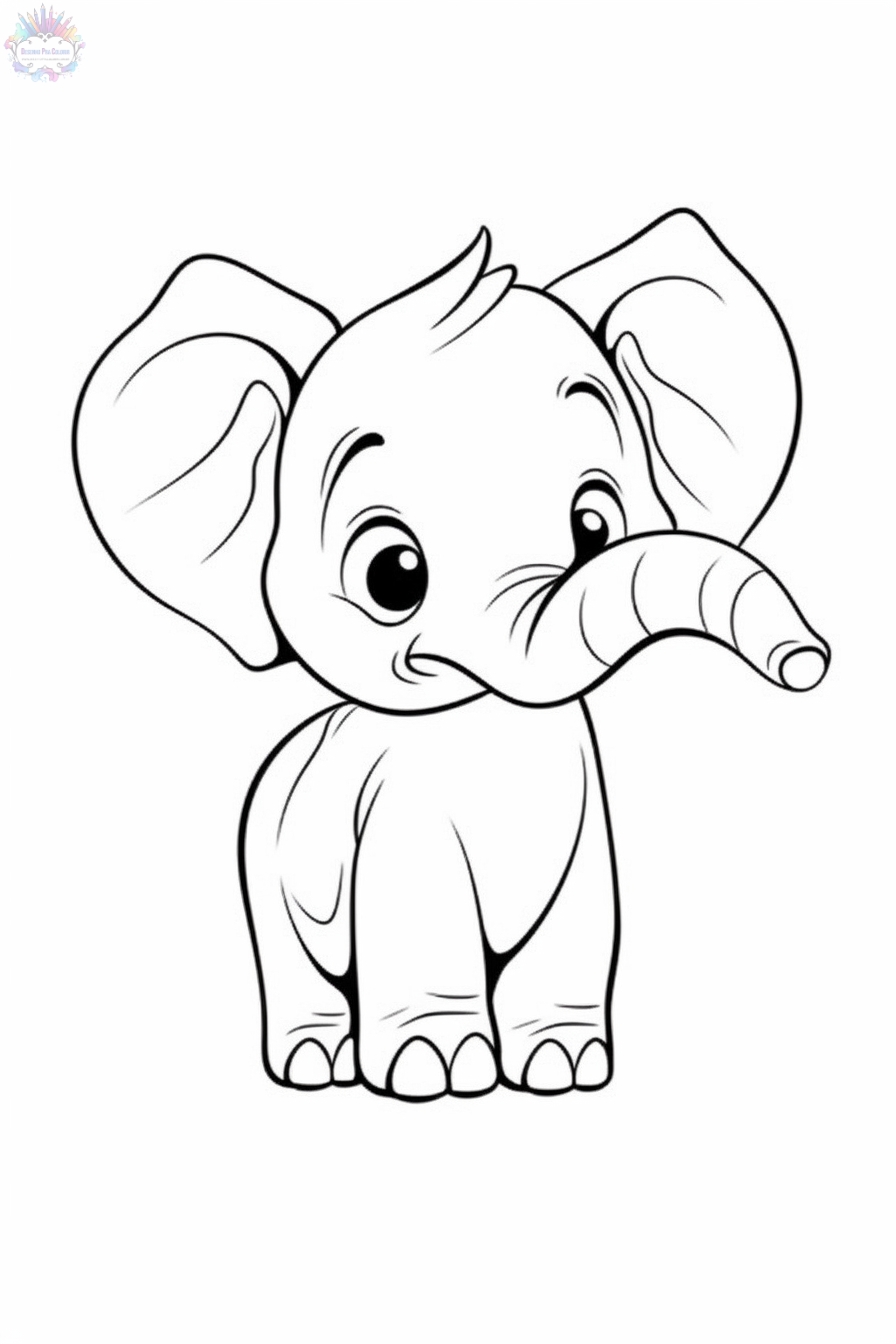 99+ Baby Elephant Coloring Pages FREE Printable 25