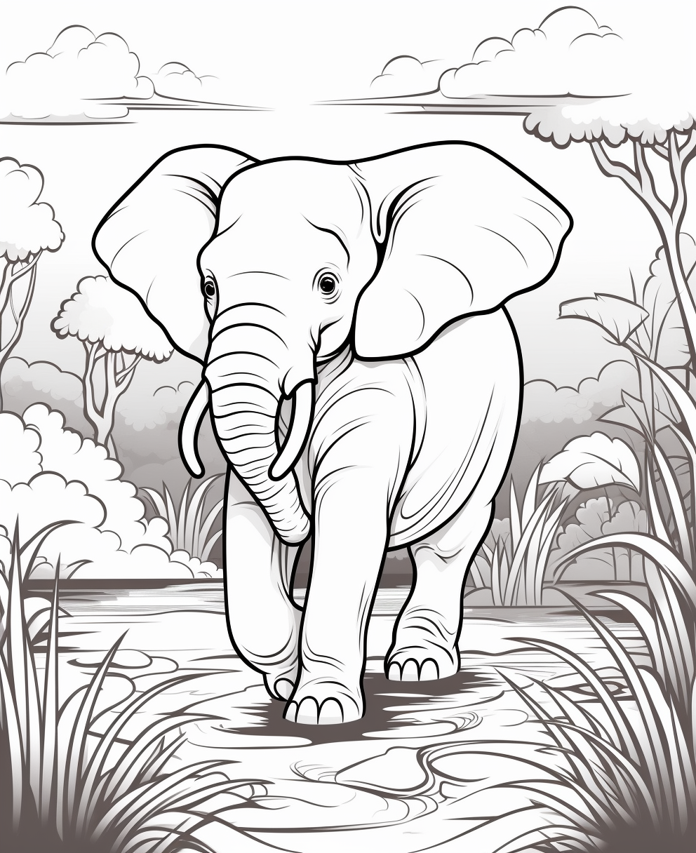 99+ Baby Elephant Coloring Pages FREE Printable 29