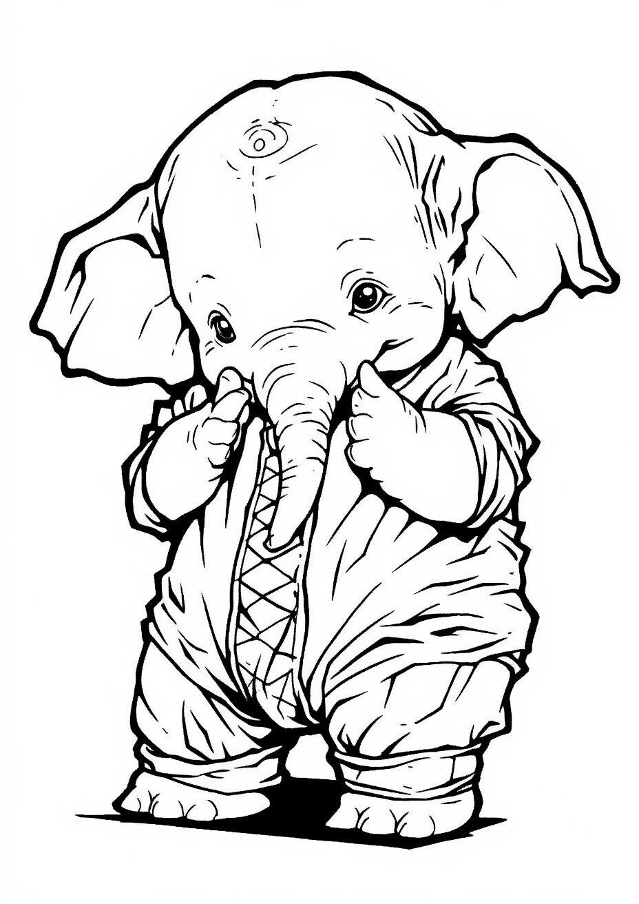 99+ Baby Elephant Coloring Pages FREE Printable 31