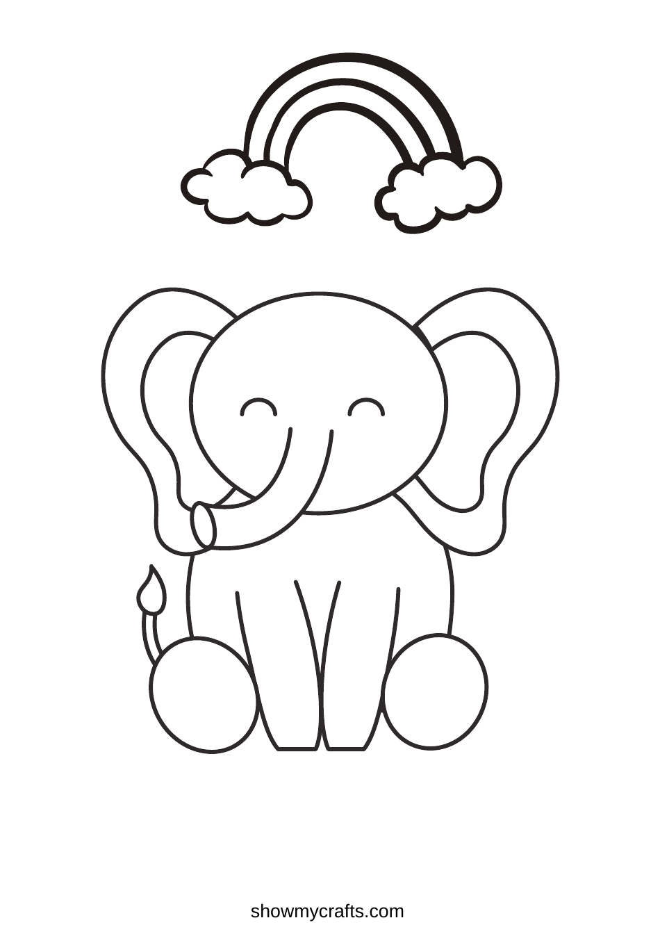 99+ Baby Elephant Coloring Pages FREE Printable 34