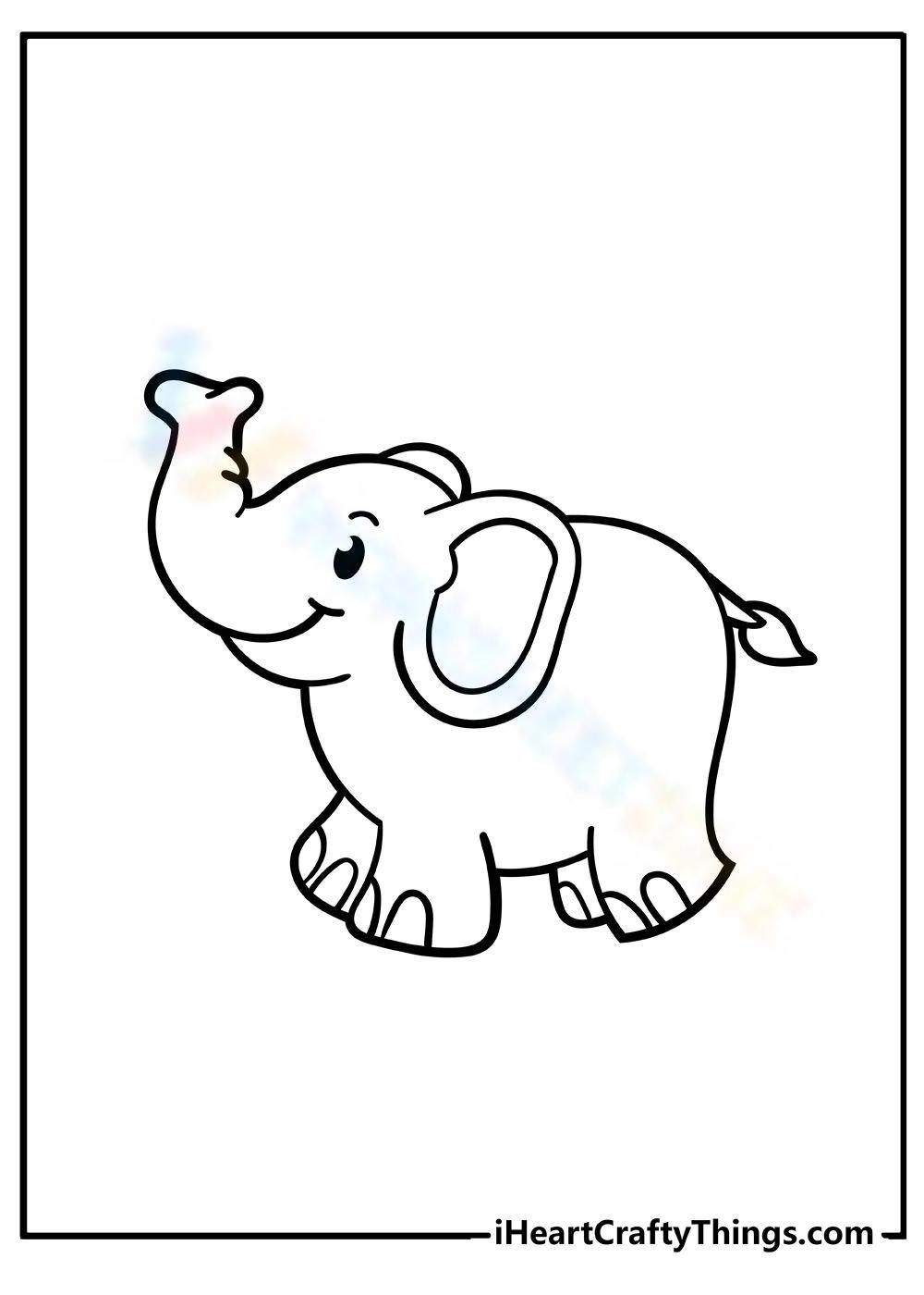 99+ Baby Elephant Coloring Pages FREE Printable 44